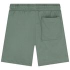 Boys Ivory & Green Shorts Set, 1, hi-res