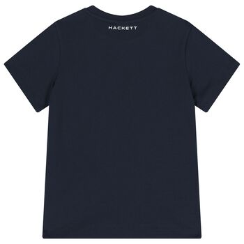 Boys Navy Blue Logo T-Shirt