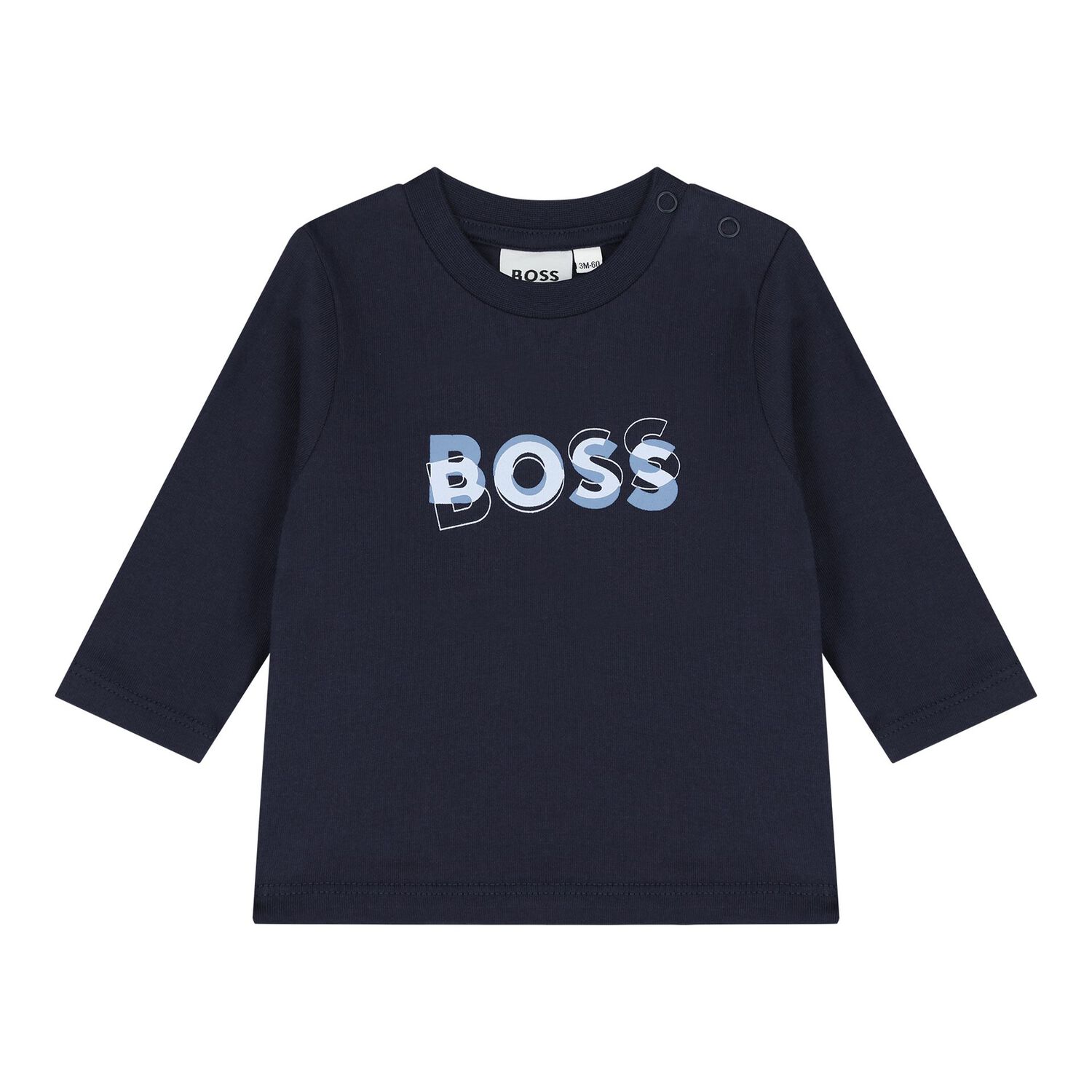 Baby Boys Blue & Navy Blue Logo Tracksuit Gift Set, 1, hi-res