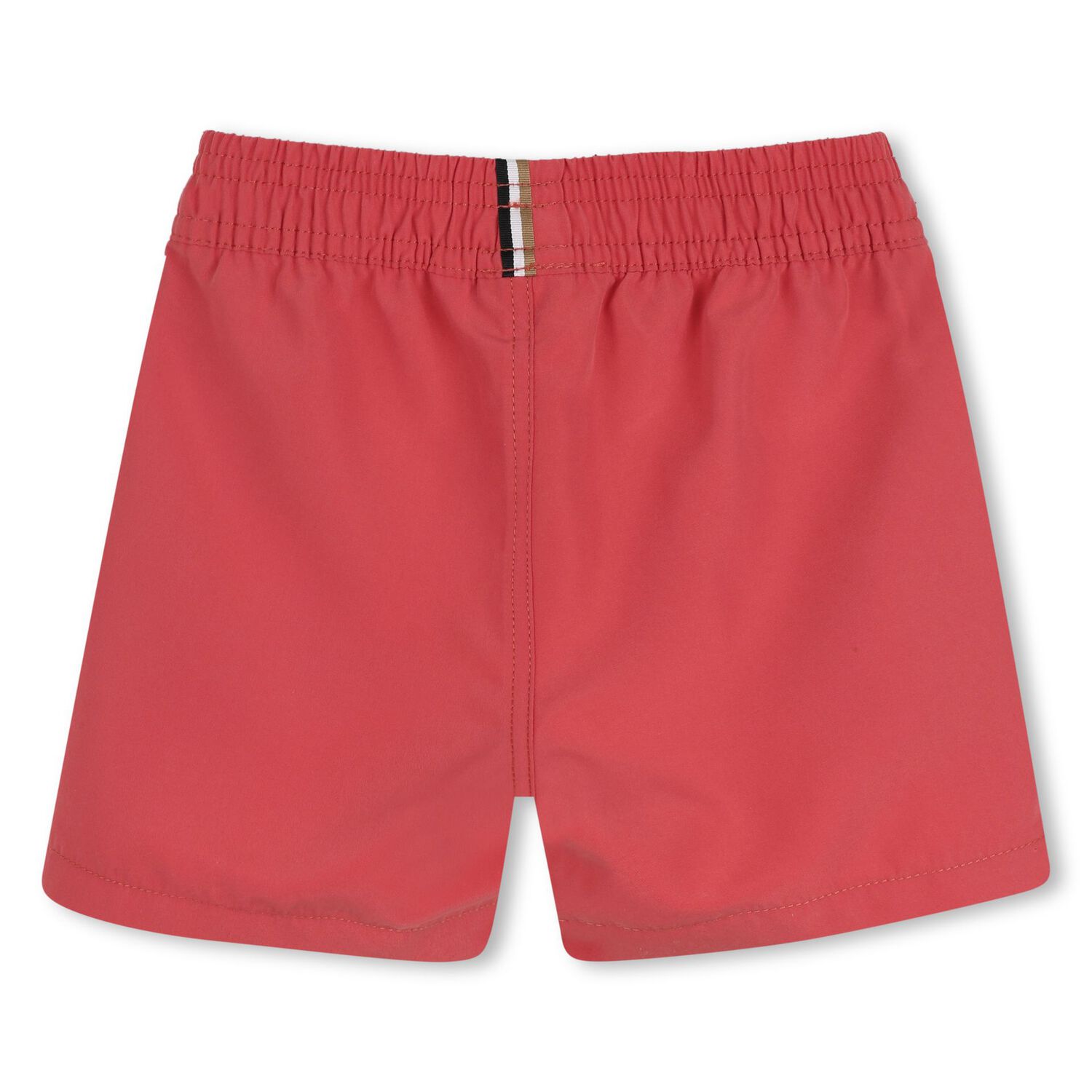 Younger Boys Red Logo Swim Shorts, 1, hi-res