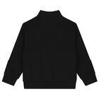 بدلة رياضية أولاد بالشعار باللون الأسود, 1, hi-res