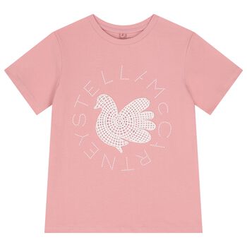 Girls Pink Logo T-Shirt