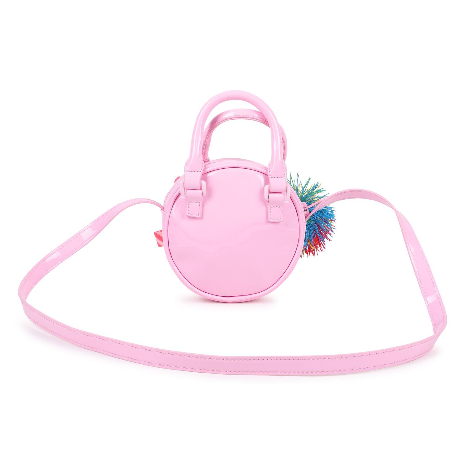 Girls Pink Round Handbag, 1, hi-res