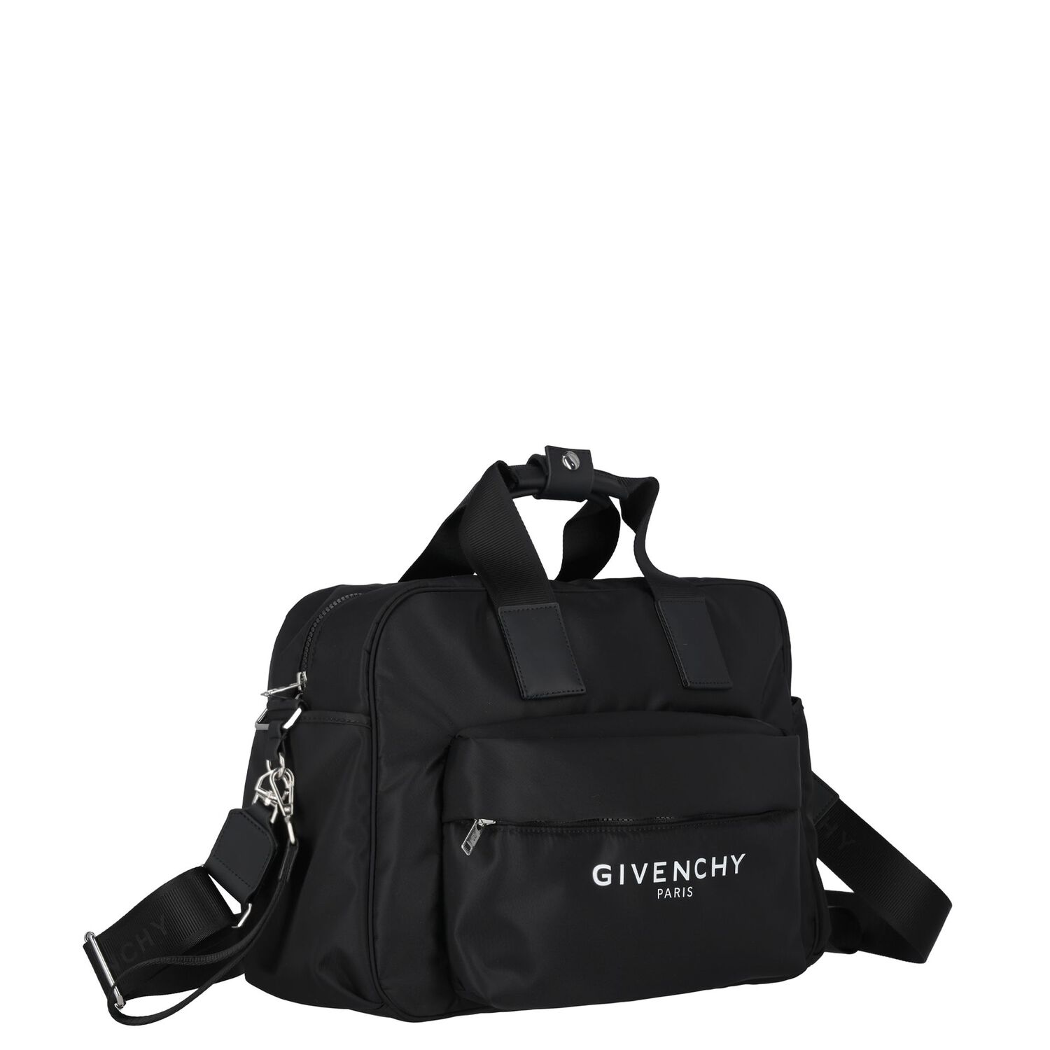 Black Logo Baby Changing Bag, 1, hi-res image number null