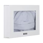 Baby Boys Blue Logo Babygrow Gift Set, 1, hi-res