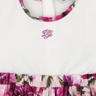Baby Girls White & Pink Peony Dress Set, 1, hi-res