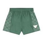 Baby Boys Green Logo Swim Shorts, 1, hi-res