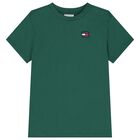 Boys Green Logo T-Shirt, 2, hi-res
