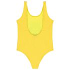 Girls Yellow Teddy Bear Logo Swimsuit, 2, hi-res