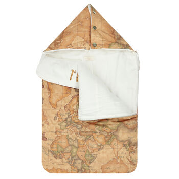 Beige Geo Map Baby Nest