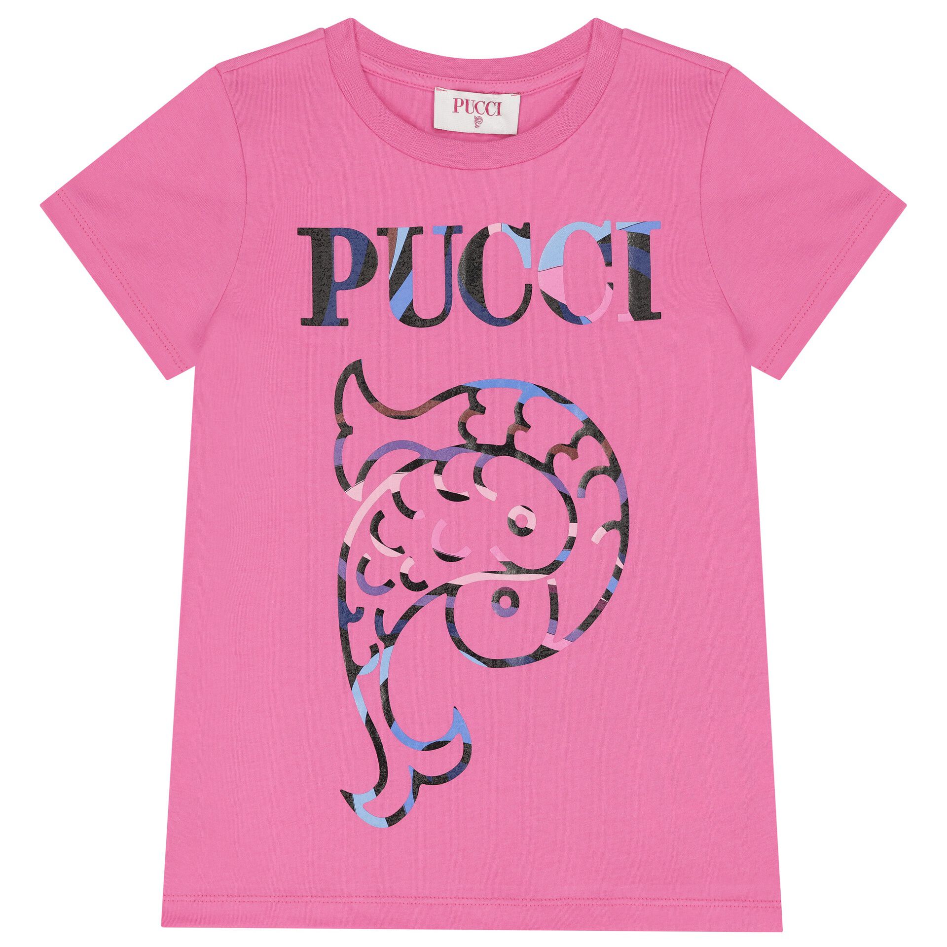 日本全国送料無料商品 | 特集 | Pucci Girls Pink Logo T-Shirt | Junior Couture USA トップス