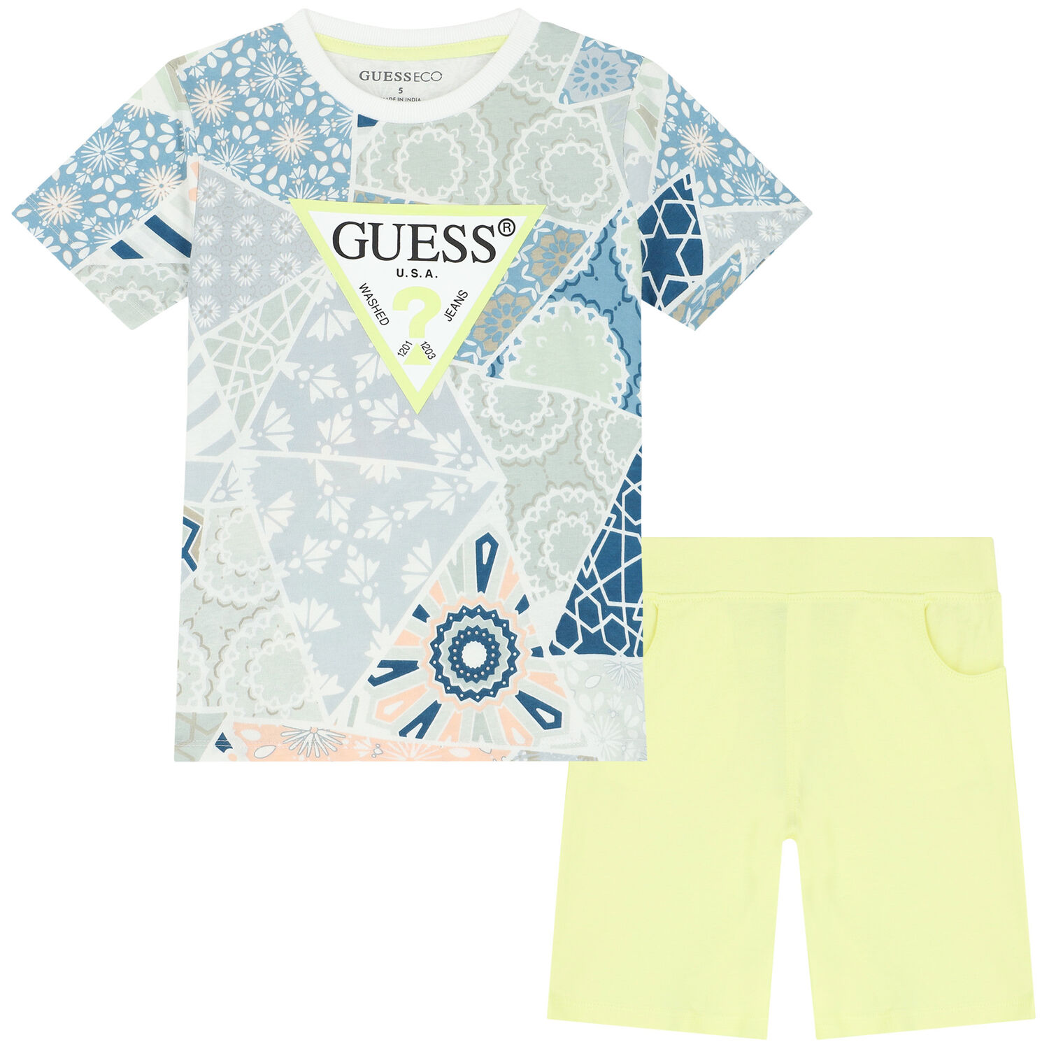 Boys Multi-Colored Logo Shorts Set, 2, hi-res