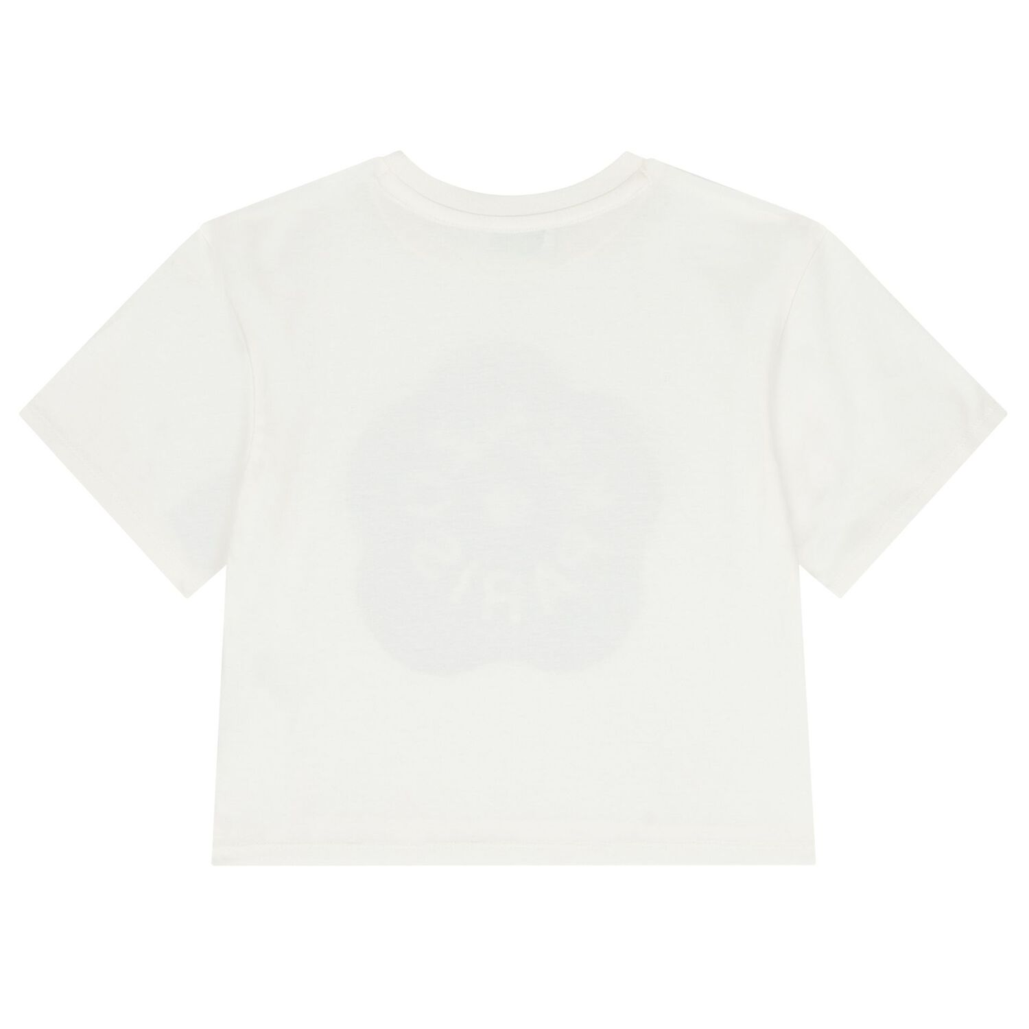 Girls White Boke Flower Logo T-Shirt, 1, hi-res
