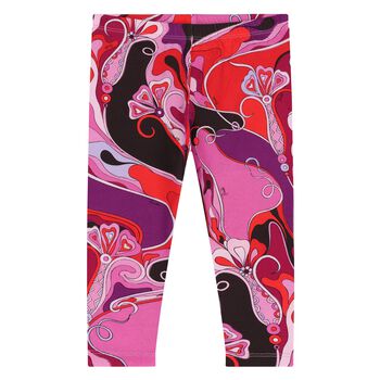Younger Girls Multi-Coloured Orchidee Leggings