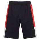 Boys Navy Logo Shorts, 1, hi-res