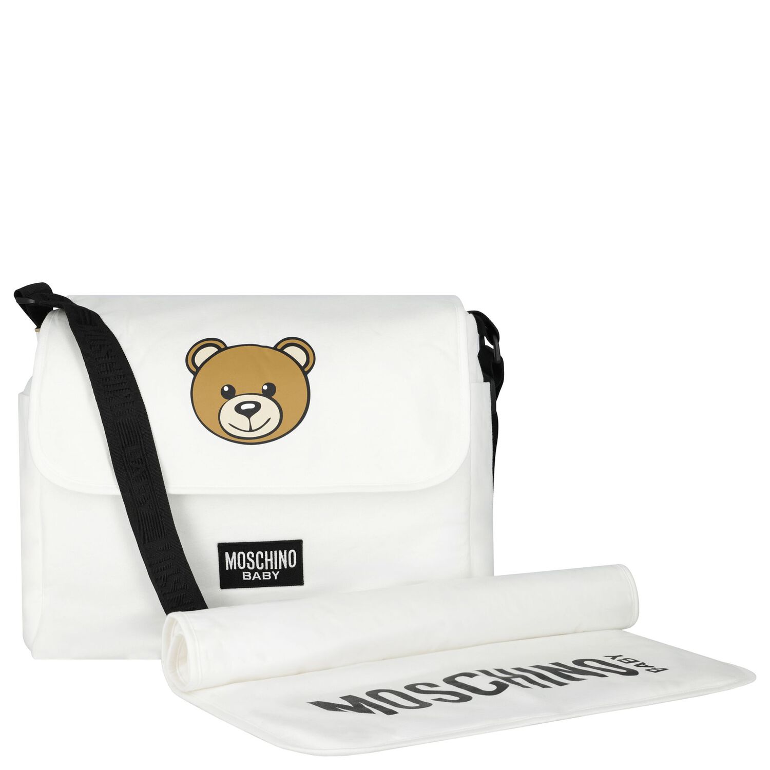 Ivory Teddy Bear Logo Baby Changing Bag, 1, hi-res image number null