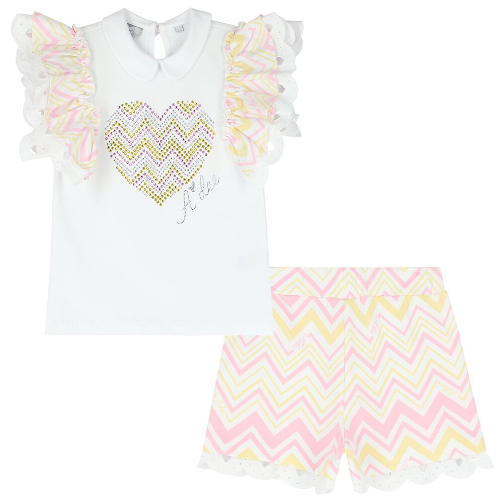 A DEE - Sweatshirt Short Set - Pink