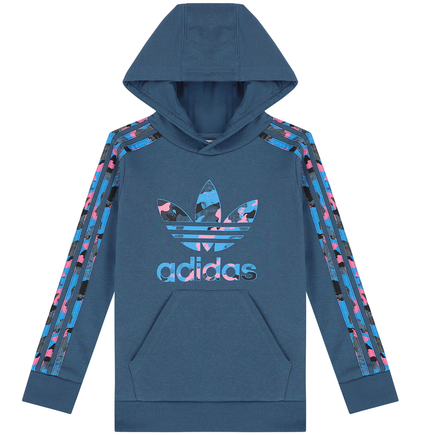 توب هودى بالشعار باللون الازرق, 1, hi-res image number null