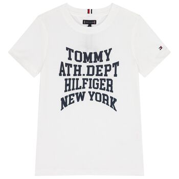 Boys White Logo T-Shirt