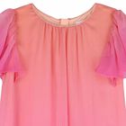 Younger Girls Pink Ombre Silk Dress, 1, hi-res