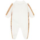Ivory & Beige Geo Map Babygrow, 1, hi-res