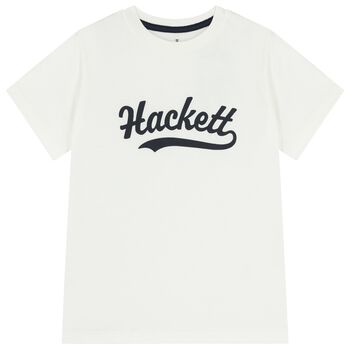 Boys White Logo T-Shirt
