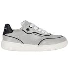 Girls Grey Logo Suede Trainers, 1, hi-res