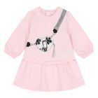 Younger Girls Pink Logo Bag Dress, 2, hi-res