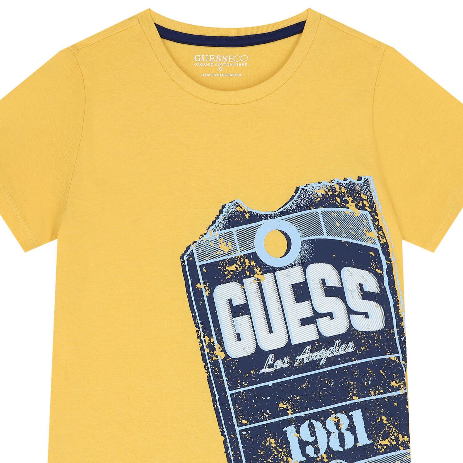 Boys Yellow Logo T-Shirt, 2, hi-res
