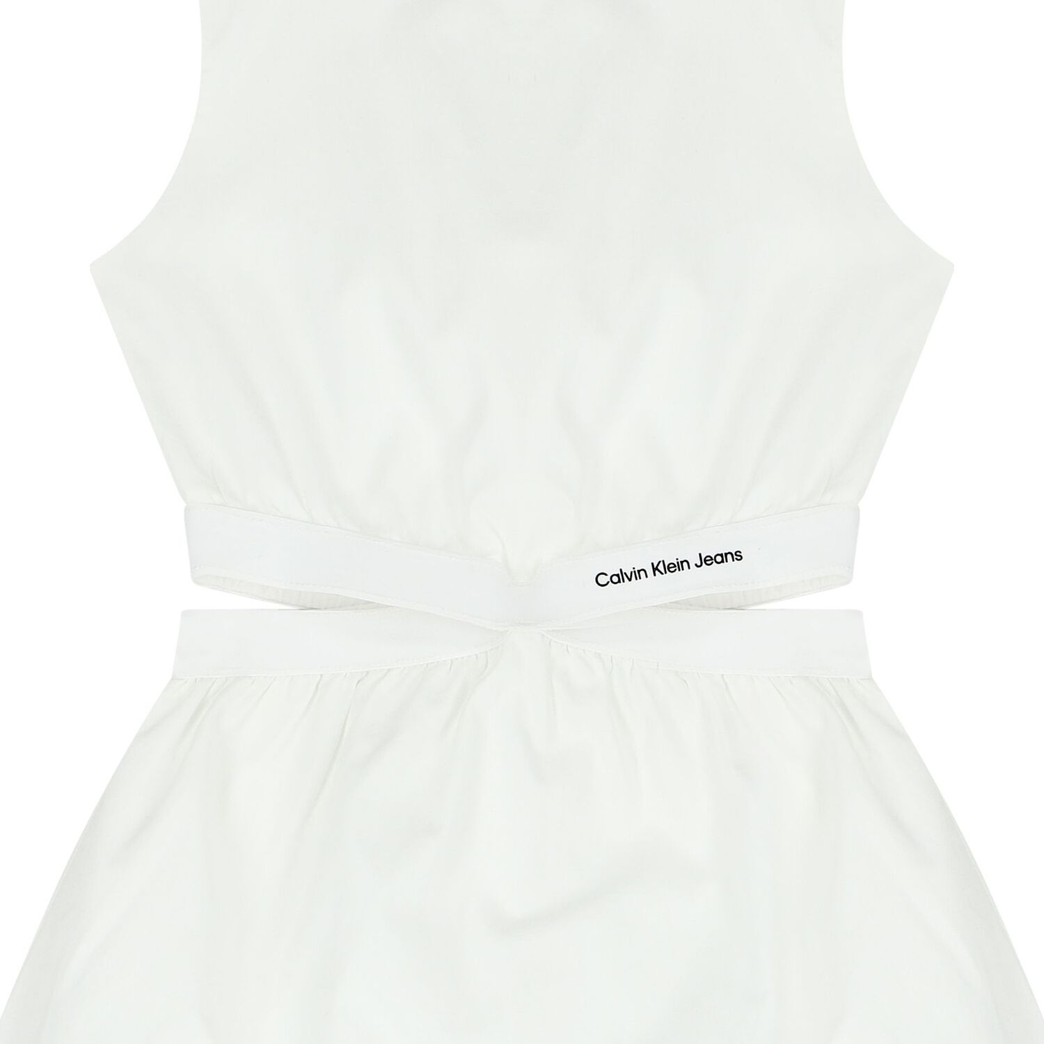 Girls White Logo Dress, 1, hi-res image number null