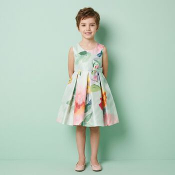 Younger Girls Multi-Coloured Floral Dress