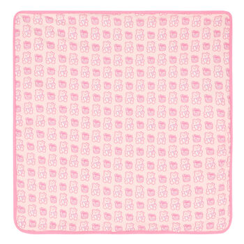 Baby Girls Pink Teddy Logo Hooded Towel
