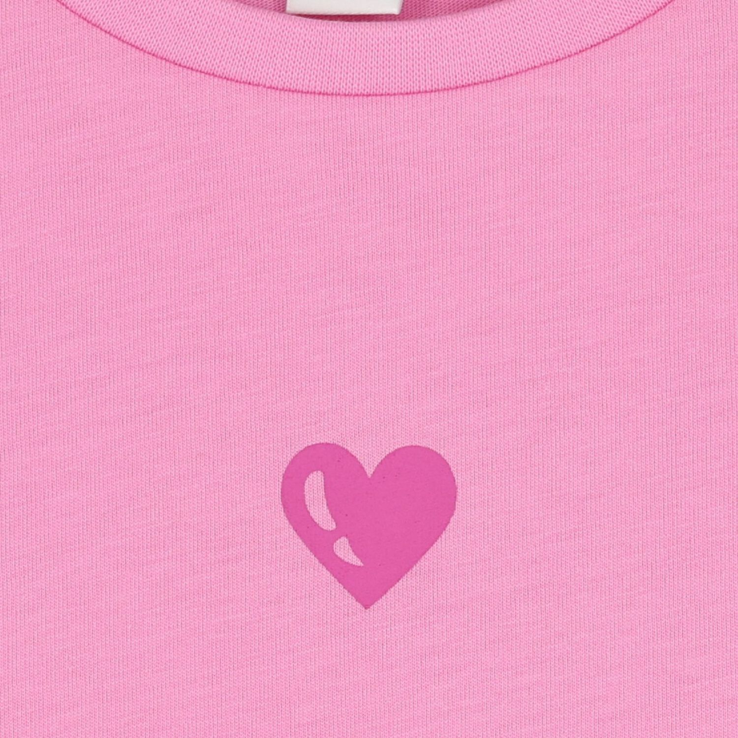 Girls Pink Heart T-Shirt, 1, hi-res