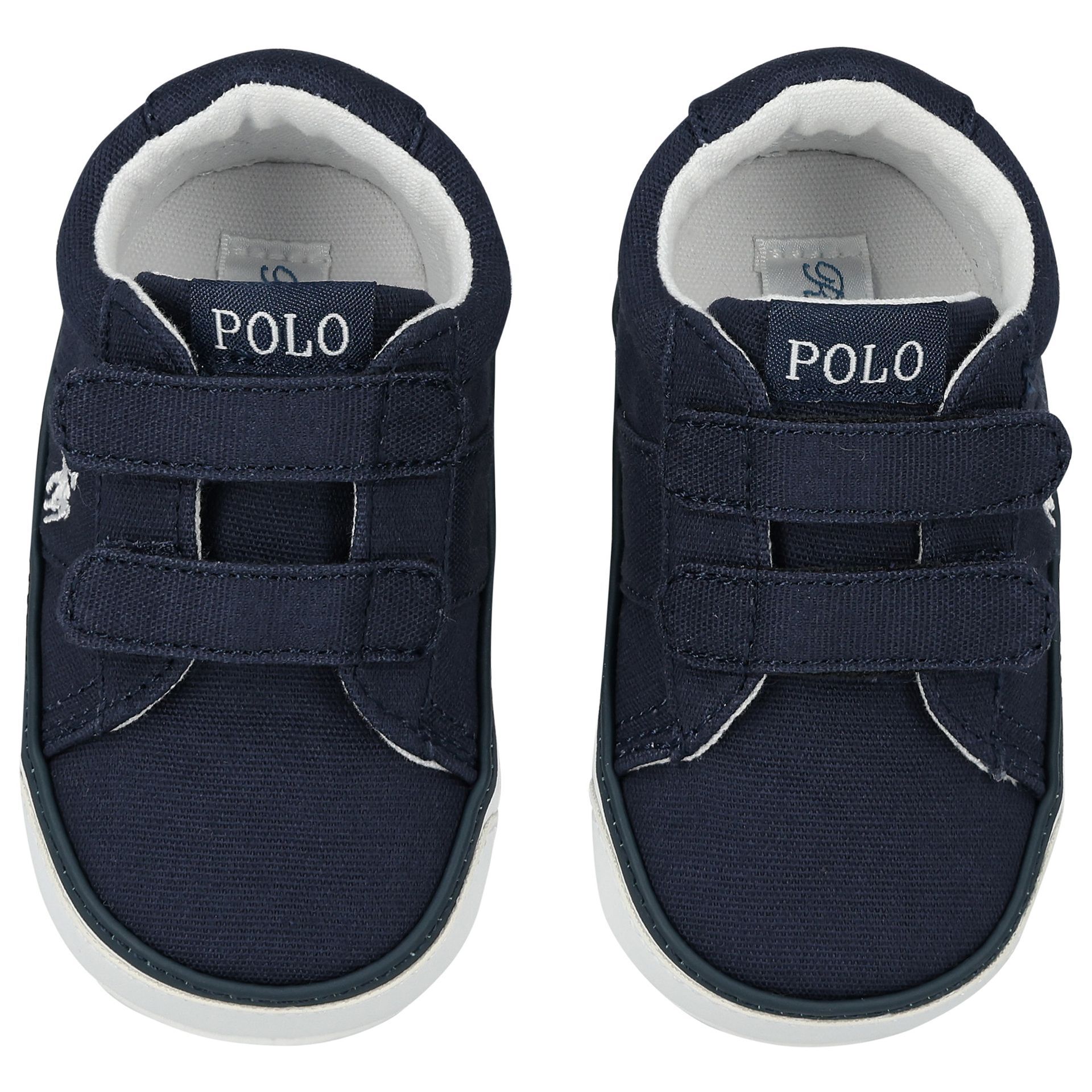 Ralph Lauren Baby Boys Navy Blue Logo Trainers