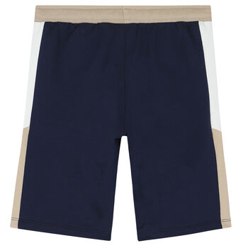 Boys Navy Logo Shorts