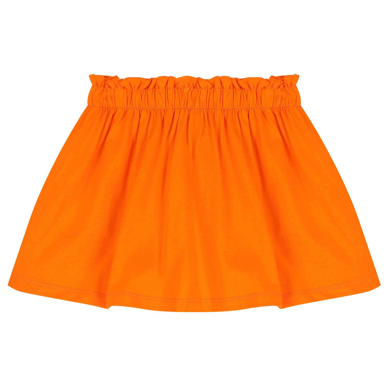 Girls Orange & White Skirt Set (3 Piece), 1, hi-res