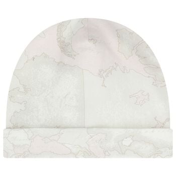 Baby Girls Pink Geo Map Hat
