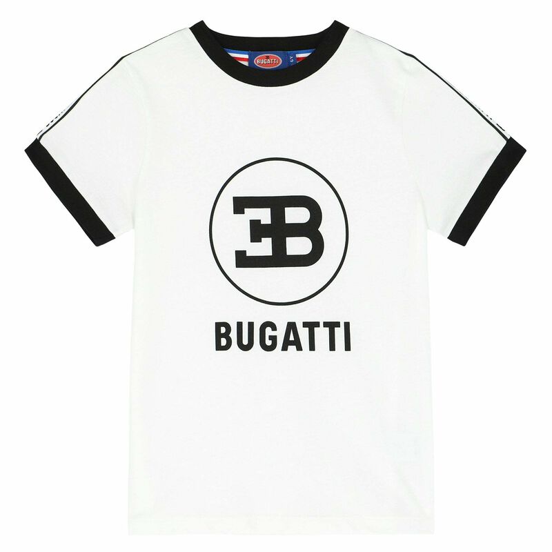 Bugatti Junior Boys White Logo T-Shirt | Junior Couture