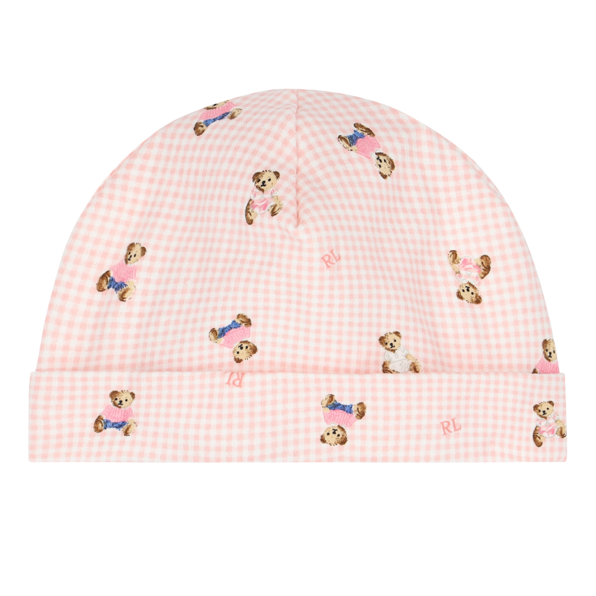 Ralph Lauren Baby Girls Pink Teddy Hat Junior Couture USA