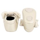 Baby Girls Ivory Bow Leather Pre Walker Shoes, 4, hi-res