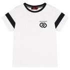 Boys White Logo T-Shirt, 1, hi-res