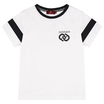 Boys White Logo T-Shirt