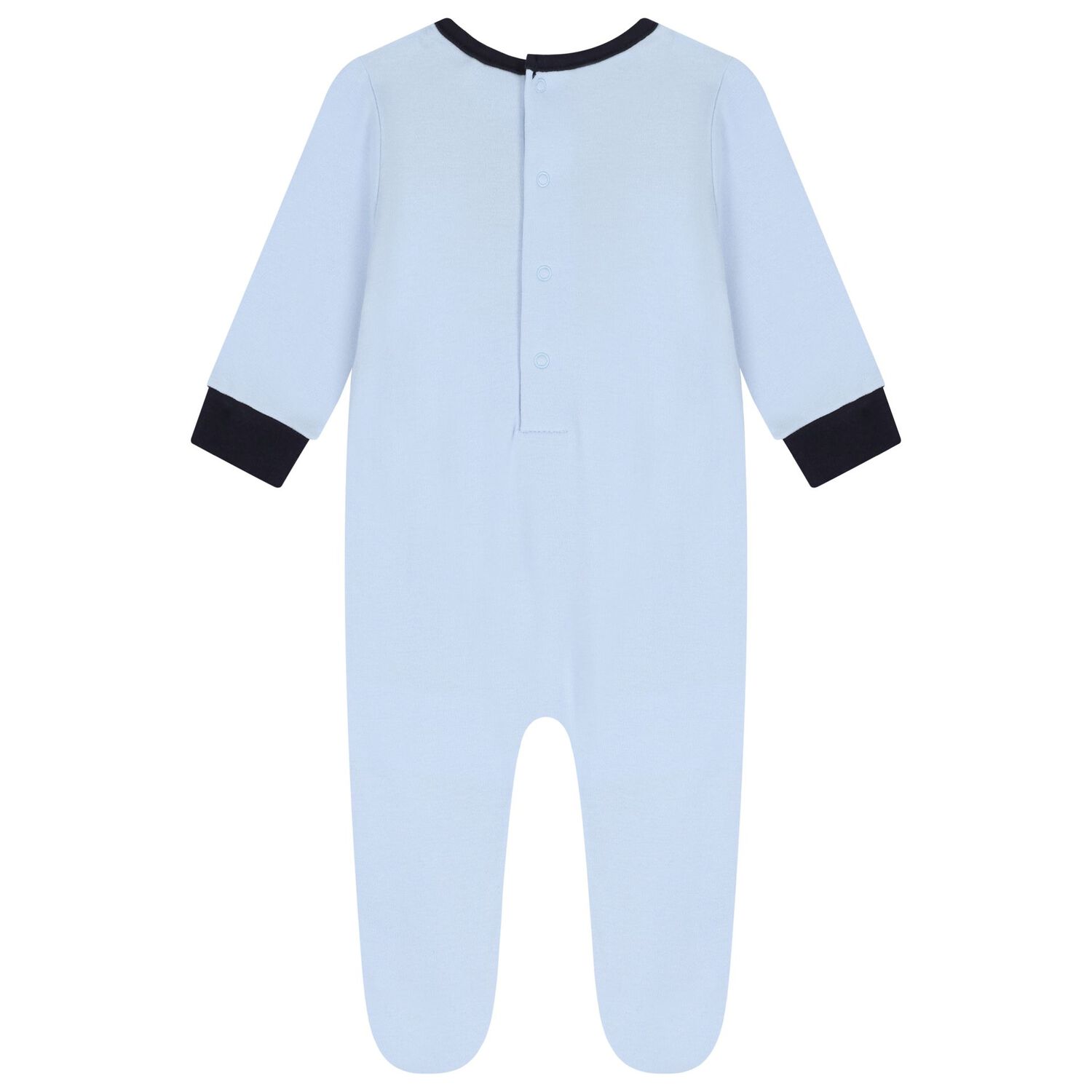 Baby Boys Blue Logo Babygrow, 2, hi-res image number null