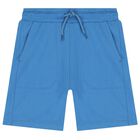 Boys Green, White & Blue Shorts Set (3 Piece), 1, hi-res
