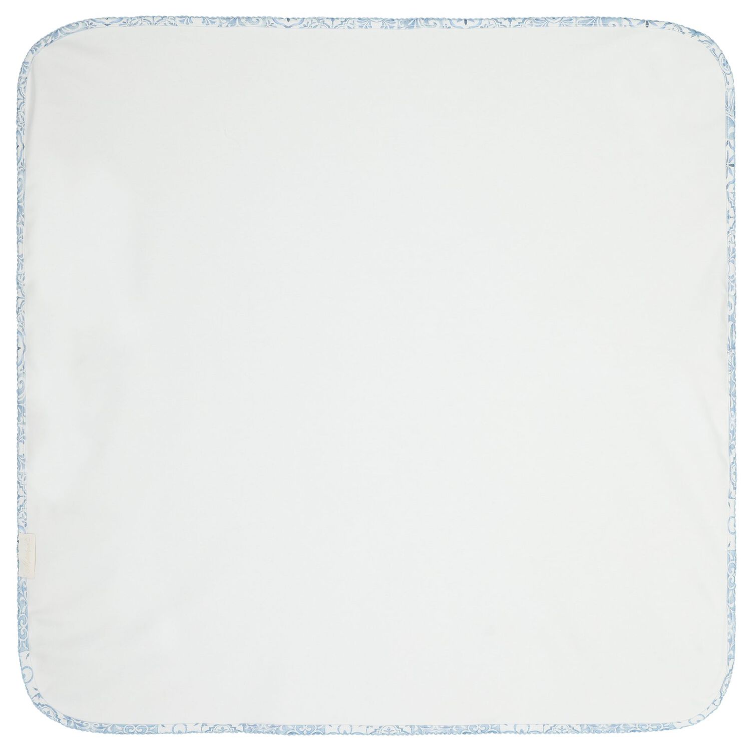 Baby Boys Blue & White Blanket, 1, hi-res