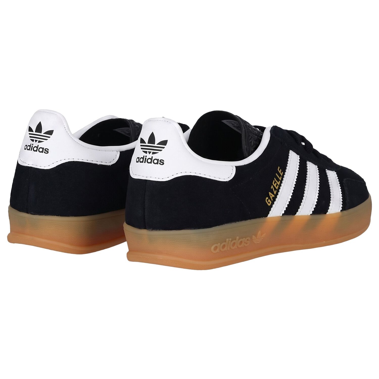 Black & White Logo Gazelle Indoor Trainers, 1, hi-res