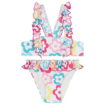 Girls Multi-Coloured Floral Bikini