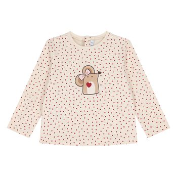 Younger Beige Mouse Long Sleeve Top