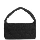 Girls Black Logo Quilted Shoulder Bag, 1, hi-res
