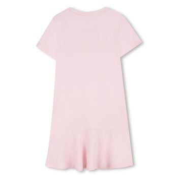 فستان بالحقيبة باللون الوردي للبنات 